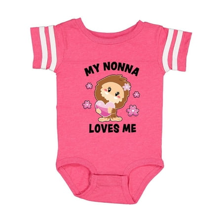 

Inktastic My Nonna Loves Me with Bigfoot Gift Baby Girl Bodysuit