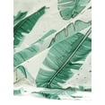 thumbnail image 7 of INSPIRE CHIC Women's Flutter Sleeve V Neck Belted Chiffon Leaf Prints Midi Dress S Green White, 7 of 7