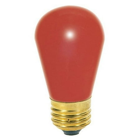 

OCSParts 11S14-130-R Red Light Bulb 11 Watts 0.08 Amps 130 Volts - Pack of 12