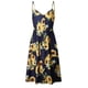 thumbnail image 4 of Vestidos para mujer Vestidos casuales Estampado erógeno Botones Fuera del hombro Vestido sin mangas Princesa Mini vestido Odeerbi ODB-5, 4 of 6