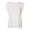 White, variant on Bella+Canvas 8804 - Women's Flowy Rolled Cuff Muscle Tee