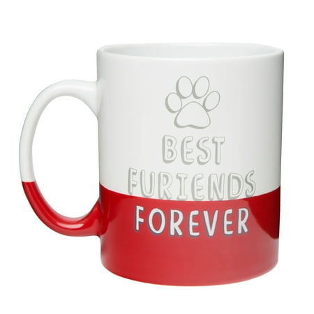 Best Furiends Forever Ceramic Coffee Mug, 30 oz