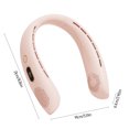 thumbnail image 3 of Fiudx Liquidación de ofertas flash Ventilador colgante portátil Manos Ventilador sin aspas Operado Ventilador personal portátil Diseño de auriculares recargable sin hojas Ventilador de cuello colgant, 3 of 6