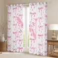 thumbnail image 2 of Manfei Personalized Letter N Blackout Curtains Set of 2 (52x84 Each),Cute Pink Bowknot Curtain, 2 of 6