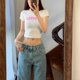 thumbnail image 3 of Pantalones holgados de estilo coreano para mujer, ropa de calle, pantalones cargo, ropa de Sanrio Y2k, pantalones deportivos con bordado de Hello Kitty, 3 of 5