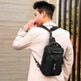 thumbnail image 1 of EGNMCR Multifunctional Crossbody Bag, Waterproof Strap Backpack Bag Shoulder Chest Bag With USB Charging Port,, 1 of 8