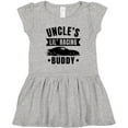 thumbnail image 3 of Inktastic Uncles Lil Racing Buddy Girls Toddler Dress, 3 of 5