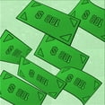 thumbnail image 1 of Ahgly Company Machine Washable Indoor Square Transitional Green Area Rugs, 7' Square, 1 of 7