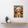 thumbnail image 2 of Cockapoo Puppy Oil Painting Colourful Bright Bold Floral Fun Unframed Wall Art Print Poster Home Decor Premium, 2 of 5