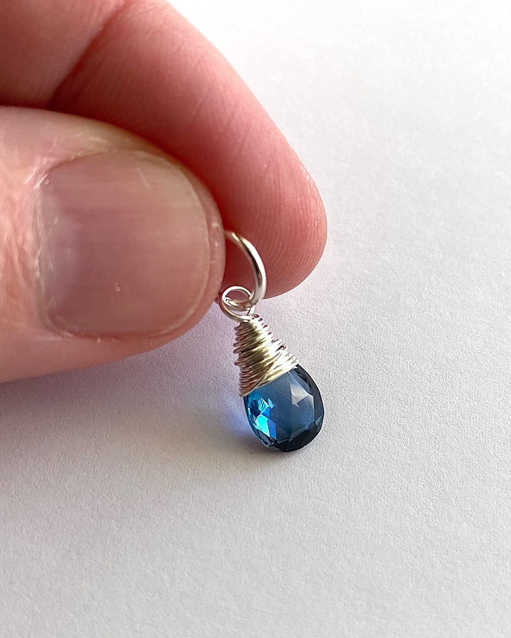 Sterling Silver Blue Topaz Pendant