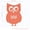 Coral, variant on Owl Vinyl Decals Wall Art Stickers Children Room Décor, 23x15-inch, Coral