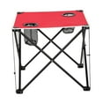 thumbnail image 4 of Mesa plegable para acampar de 19 "x 19" para 1 a 2 personas para picnics y cenas al aire libre rojo, 4 of 8