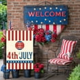 thumbnail image 4 of dajkiuy Memorial Day Patriotic Garden Flag 12x18 Inch Double Sided, Veteran USA flag 4th of July Independence Day Yard Outdoor Decoration, 4 of 6