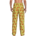 thumbnail image 3 of Uemuo Crab Lobster Pattern Men's Wide Leg Palazzo Lounge Pants with Pockets Light Weight Loose Comfy Casual Pajama Pants-Small, 3 of 9