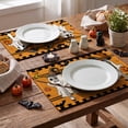 thumbnail image 7 of Sm:)e Jack-O'-Lantern Bat Ghost Broom Halloween Placemats Set of 4, 12x18 Inch Holiday Table Mats for Indoor Outdoor Party Dining Decoration, 7 of 7