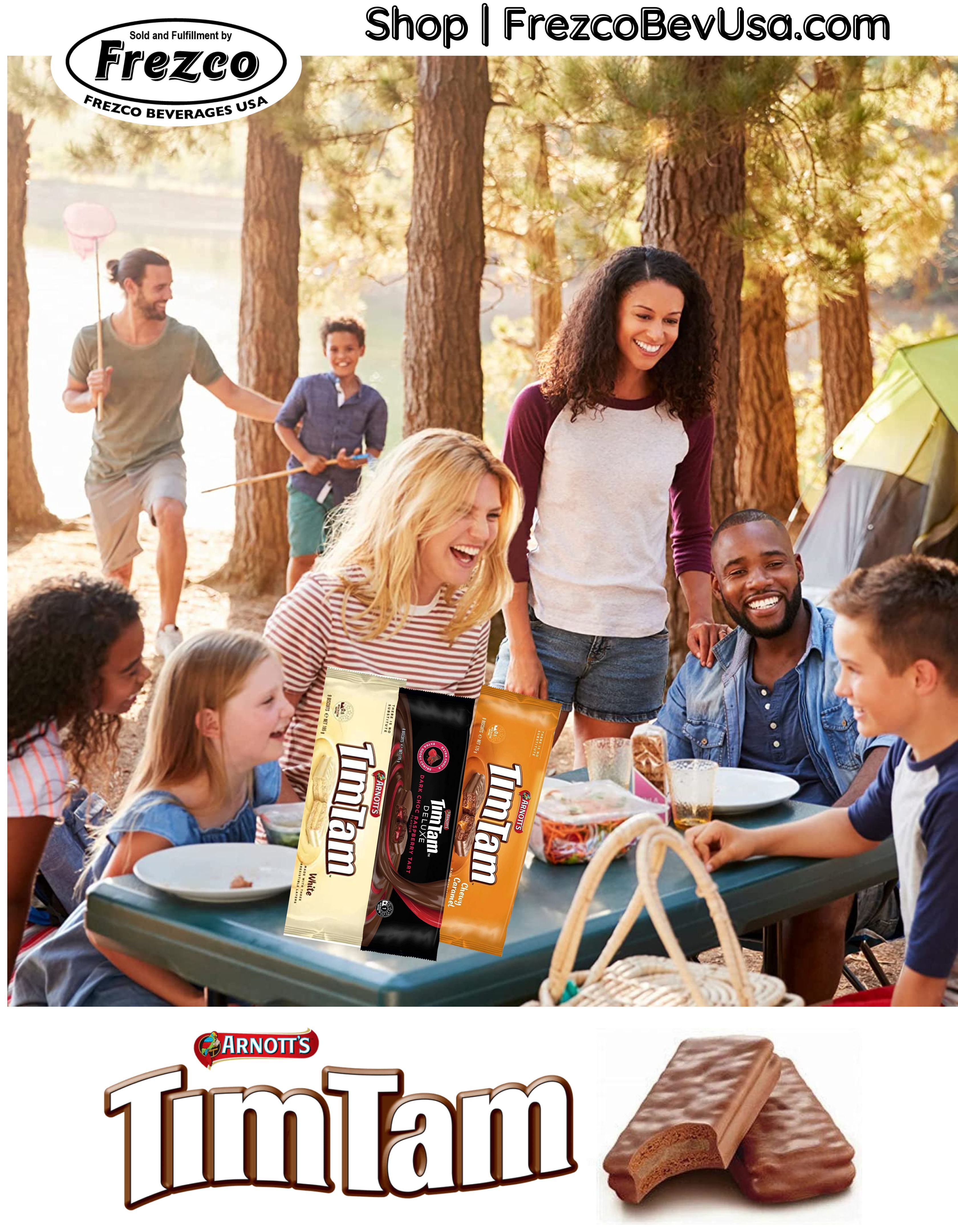 Arnott's - Tim Tam SAMPLER 4 Pack (Original, Double Coat, Chewy Caramel, White) Chocolate Cookie Biscuits, Aussie Made & Loved ...