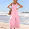 thumbnail image 4 of Liquidation d'Économies d'Été! Robe Courte Décontractée Sans Manches pour Femme, Été Printemps, Col Rond, Débardeur Ample, Robe Courte de Plage, Tendance pour Vacances, Plage Ou Événements Décontractés Liquidation Ventes Aujourd'hui Aubaines Prime, 4 of 9
