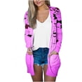 thumbnail image 2 of LOVZFMLL Cardigan pour Femmes Mode Halloween Imprimé Décontracté Chemise à Manches Longues Cardigan, 2 of 6