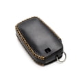 thumbnail image 4 of Vitodeco Genuine Leather Smart Key Fob Case Cover Protector Compatible with Toyota Land Cruiser, 4Runner, RAV4, Camry, Highlander 2019-2025 (4-Button, Black), 4 of 6