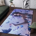 thumbnail image 1 of Hermosa alfombra bivariada con pintura de fantasmas para sala de estar, área grande, decoración del hogar bohemia suave negra100x150cm (39x59 pulgadas)100x150cm (39x59 pulgadas) zhangmengya unisex, 1 of 2