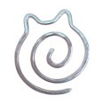 thumbnail image 1 of Aguja de tejer con cable en espiral, práctica aguja de tejer de acero inoxidable, aguja de tejer con cable en espiral/alfiler para chal, herramienta para tejer hecha a mano, 1 of 3