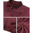 thumbnail image 5 of ZIMEGO Men's Short Sleeve Vintage Polo Shirt with Chest Pocket - Garment Color Dyed Oil Wash and Chest Pocket, 5 of 5