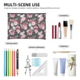 thumbnail image 3 of Rocae Rose Flowers for Cosmetic Bags for Women Paper Reusable Cosmetic Bag Travel Toiletry Organizer Capacity Multipurpose Zipper Pouch, 3 of 8