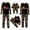 H123-Black, variant on TOWED22 Family Matching Halloween Pajamas Set Pumpkin Print Long Sleeve Sleepwear for Family Holiday Loungewear,M