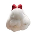 thumbnail image 2 of Soft Fluffy Rabbit Keychain,Cute Plush Bunny Key Rings,Plush Bunny Key Rings,Faux Fur Keyring,Pompom Keychain Decoration, 2 of 6