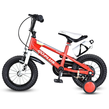 Goplus 12'' Freestyle Kids Bike Bicycle Children Boys & Girls w Training Wheels