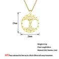 thumbnail image 5 of Tree of Life Pendant Stainless Steel Necklace Charm Couple Party Gift, 5 of 5