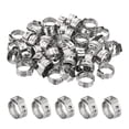 thumbnail image 1 of PEX Crimp Rings Single Ear Hose Clamps Stainless Steel Cinch Crimp Ring Pinch Clamps for Pex Tubing Pipe 3/8 Inch, 1 of 7