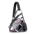 thumbnail image 1 of Bolso bandolera de PVC transparente - Mochila bandolera transparente homologada para estadios, 1 of 5