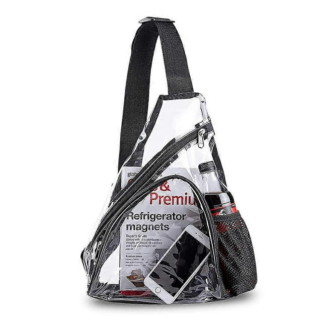 Bolso bandolera de PVC transparente - Mochila bandolera transparente homologada para estadios