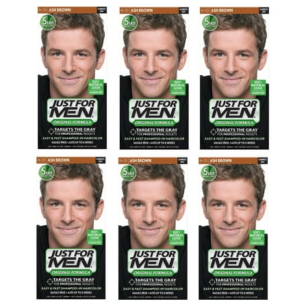 Just For Men Shampoo In Hair Color Ash Brown H 20 1 Application