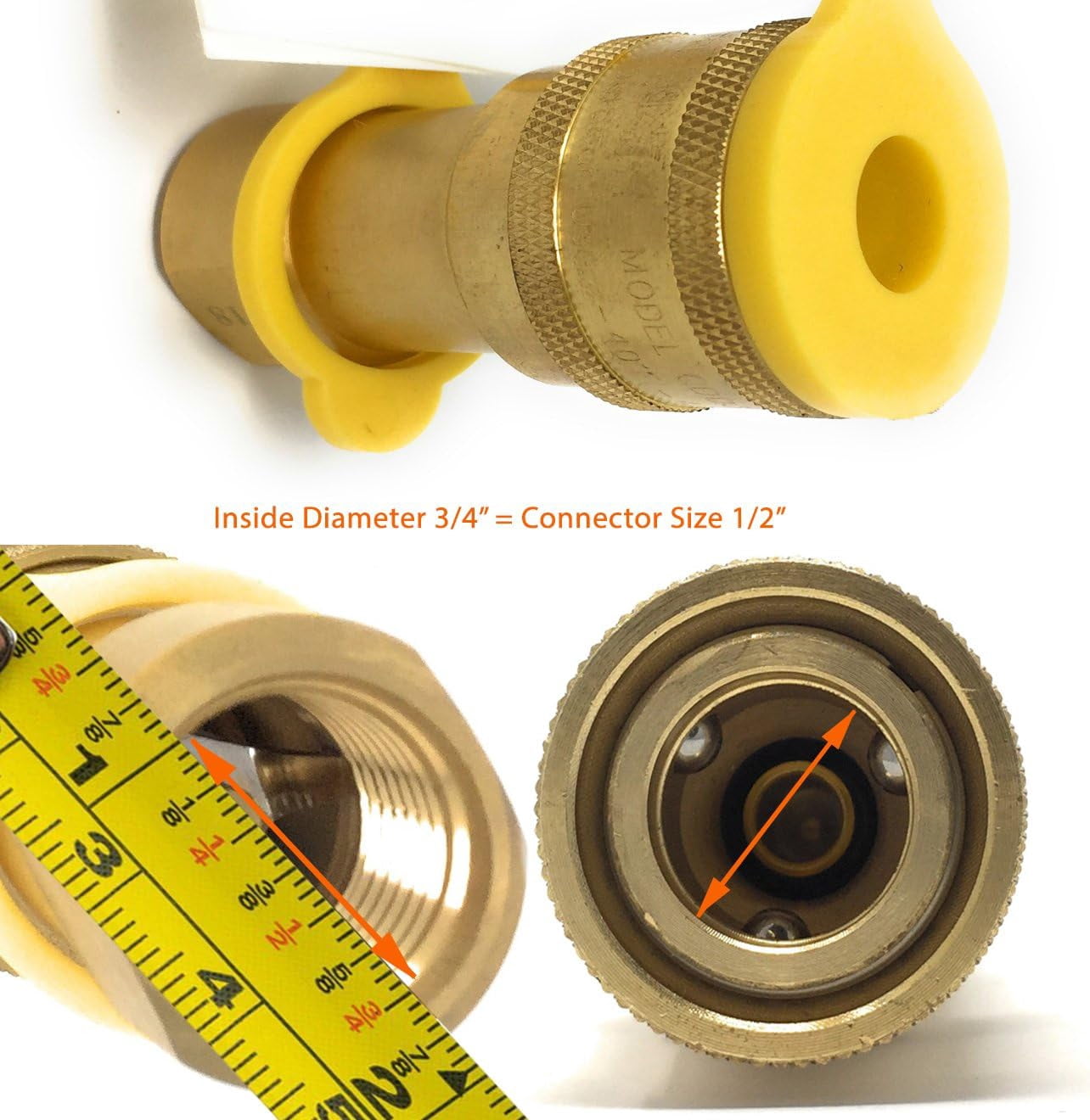 12 Feet 1/2" QDD+NG 144" Hose for Use with Natural Gas or Propane- Adaptor Kit 1/2" Quick Disconnect Low Pressure Hose Assembly for Outdoor Grill Griddle Smoker Fire Pit Pizza Oven Generator Heater