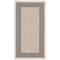 thumbnail image 3 of Safavieh Courtyard Justine Bordered Indoor/Outdoor Area Rug, Gray/Cream, 2' x 3'7", 3 of 15
