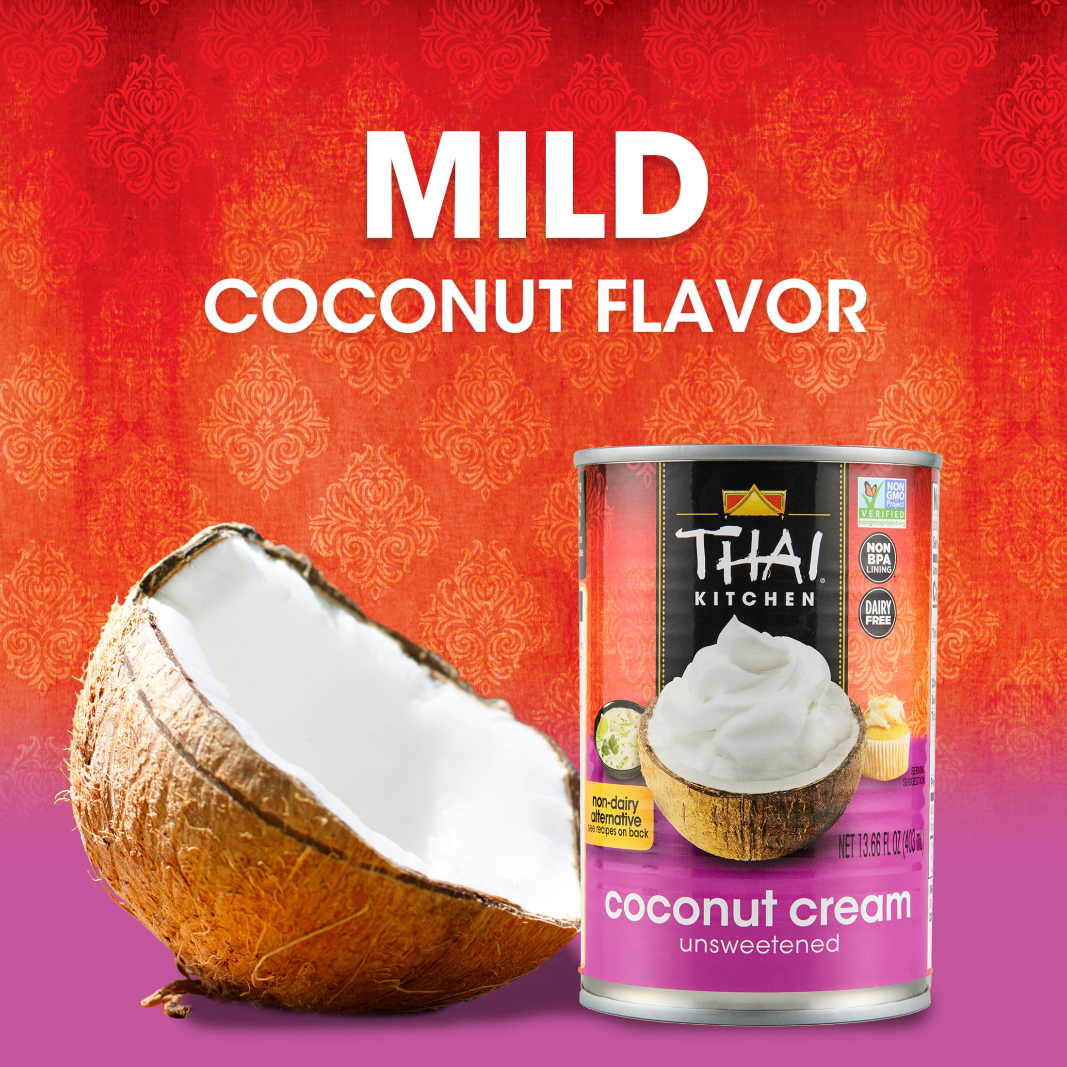 Thai Kitchen Gluten Free Unsweetened Coconut Cream, 13.66 fl oz Can