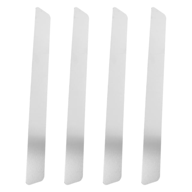 BESTYASH 4Pcs Easy Install Metal Strips for White Board Use with Adhesive Backing for Wall Organization