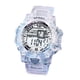 thumbnail image 5 of 1 pieza reloj digital para uso diario deportivo correa transparente resistente al agua caja de resina dorado Rojo Verde, 5 of 5