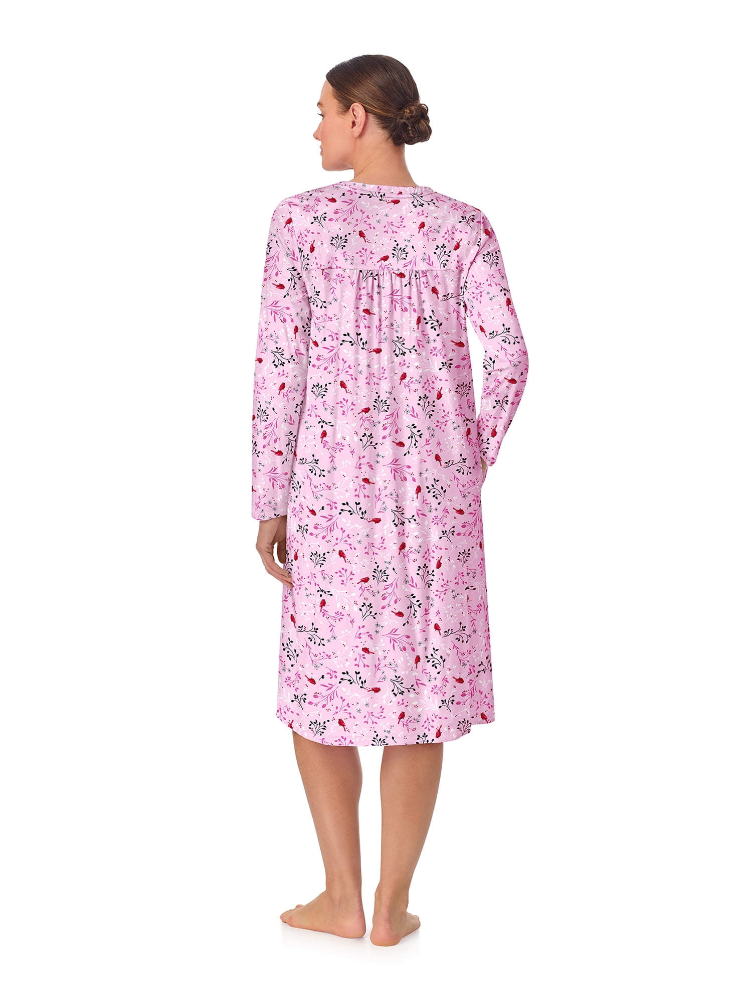 Aria Women’s 100% Cotton Long Sleeve Ballet Nightgown, Sizes XS-5X
