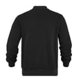 thumbnail image 4 of Men's Sweatshirt Full Zip Up Stand Collar No Hood Casual Jackets with Pockets Long Sleeve Mock Neck Fall Warm Coats, 4 of 7
