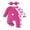 Pink, variant on BemeyourBBs Baby Girls Romper Flower Print Long Sleeve Jumpsuit with Bow Headband