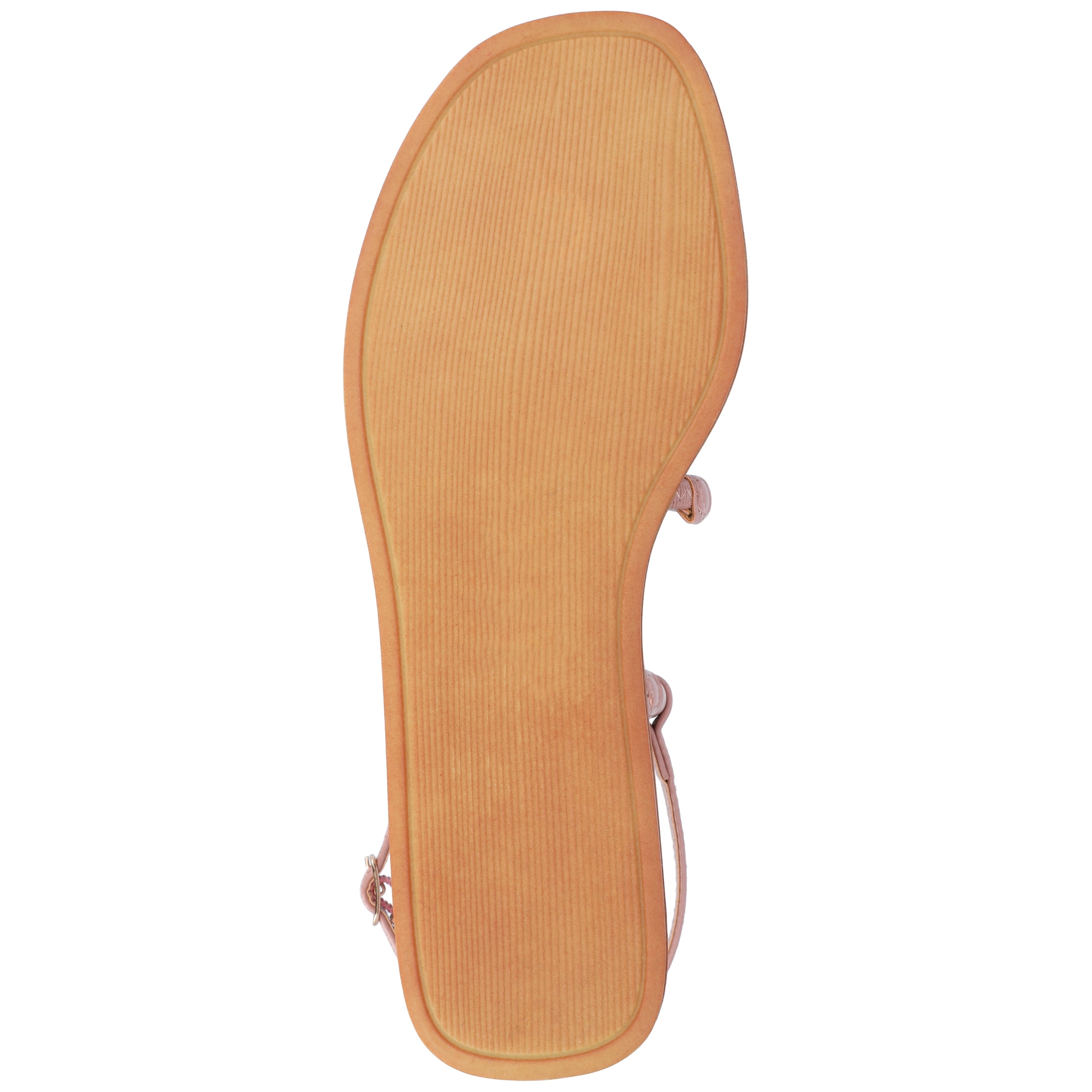 Journee Womens Karrio Buckle Sling Back Flat Sandals