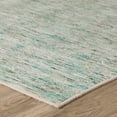 thumbnail image 5 of 8' X 8' Green Octagon Wool Hand Loomed Handmade Area Rug, 5 of 5