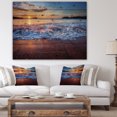 thumbnail image 4 of Design Art - Blue Sea Waves during Sunset, 4 of 5