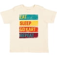 thumbnail image 3 of Inktastic Gokarting Eat Sleep Go Kart Repeat Boys or Girls Toddler T-Shirt, 3 of 5