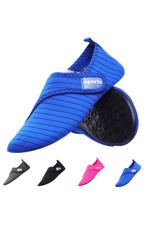 Womens Men Water Sports Shoes Swim Pool Comfortable Water Socks Aqua Swim Socks Diving Snorkeling Running Surfing Sport Shors Quickly Dry Non Slip Slip on 2026 New Water Shoes Royal Blue