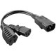 thumbnail image 1 of Chenchen C14 to C13 NEMA 5-15R Y Splitter Power Cord IEC 320 C14 C13 Splitter Power Cable, 1 of 1