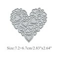thumbnail image 2 of Hinana Troqueles De Metal Con Marco De Corazón De Amor, Troqueles De Corte De Boda Con Corazón Hueco, Plantillas De Corte Para Manualidades, Álbumes De Recortes, Fotos Decorativas, Troqueles De Papel, 2 of 5